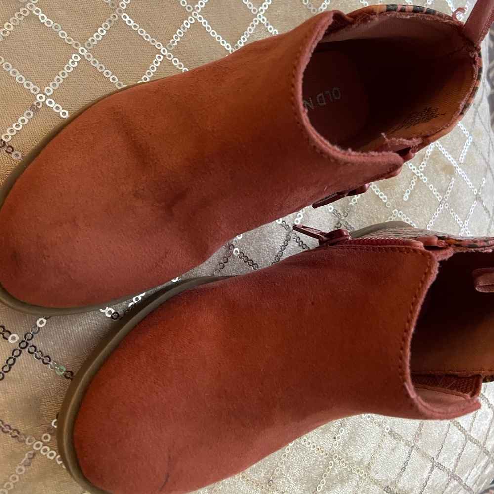 Blush/Snake Print Toddler Ankle Boots